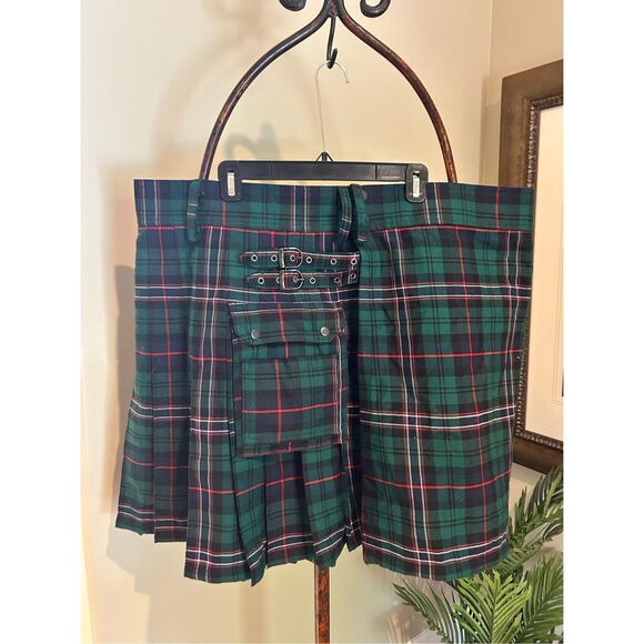Mens Plaid Kilt Size 48 - Picture 1 of 8